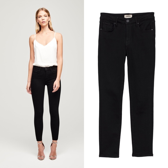 L'AGENCE Denim - L’AGENCE Margot High Rise Skinny Jean Noir Black